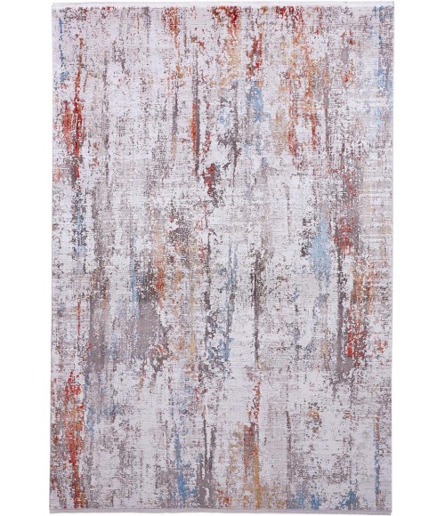 Cadiz Area Rug Feizy Cadiz Industrial Abstract, Gray/Red/Blue, 12' x 18' Area Rug