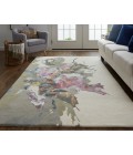 Dafney Area Rug Feizy Dafney Casual Floral & Botanical, Purple/Pink/Green, 2' x 3' Accent Rug