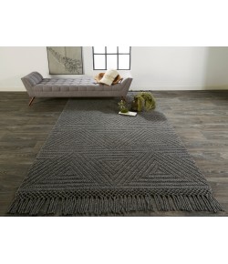 Feizy Phoenix 0810F SLATE/GRAY Area Rug 7 ft. 9 in. X 9 ft. 9 in. Rectangle