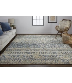 Feizy Palomar 6591F BLUE/BEIGE Area Rug 5 ft. 6 in. X 8 ft. 6 in. Rectangle