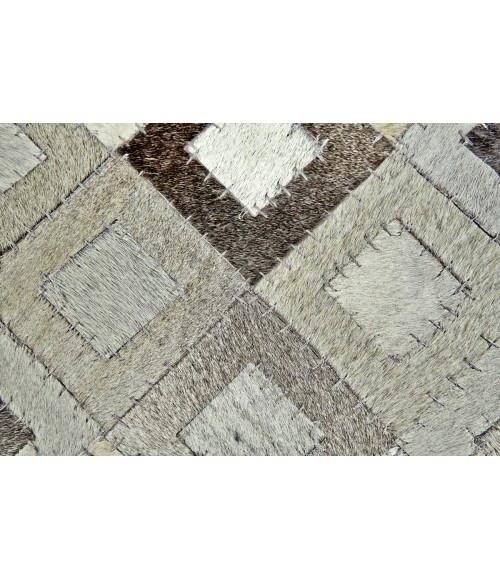 Estelle Area Rug Feizy Estelle Farmhouse Animal Print, White/Black/Gray, 9' x 12' Area Rug