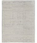 Feizy Navaro Scandinavian Distressed, Ivory/Gray/Blue, 9' x 9' Round Rug