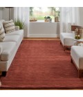 Feizy Luna Casual Solid, Orange/Red, 9'-6" x 13'-6" Area Rug