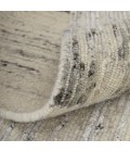 Feizy Brighton Casual Abstract, Ivory/Gray, 8' x 8' Round Rug