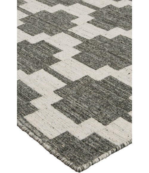 Harounian Aba Ivory - Grey AB-01 8 ft. X 10 ft. Rectangle Rug
