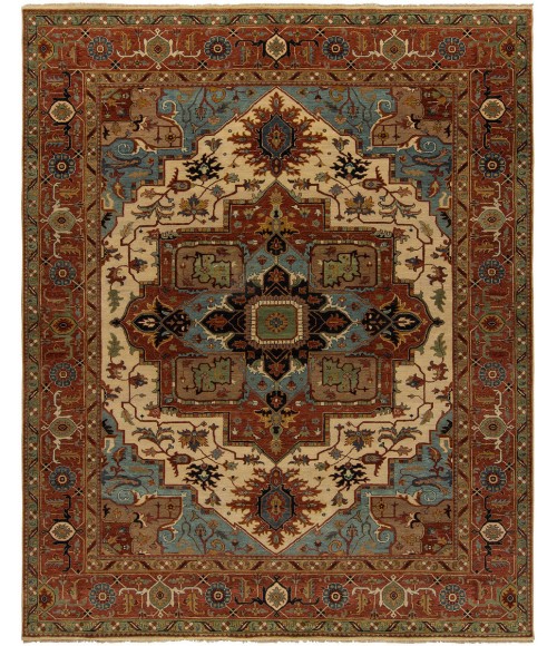 Harounian Antique Heriz Ivory - Red 106 9 ft. X 12 ft. Rectangle Rug