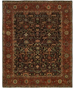 Harounian Antique Heriz Blue - Red 121 10 ft. X 14 ft. Rectangle Rug