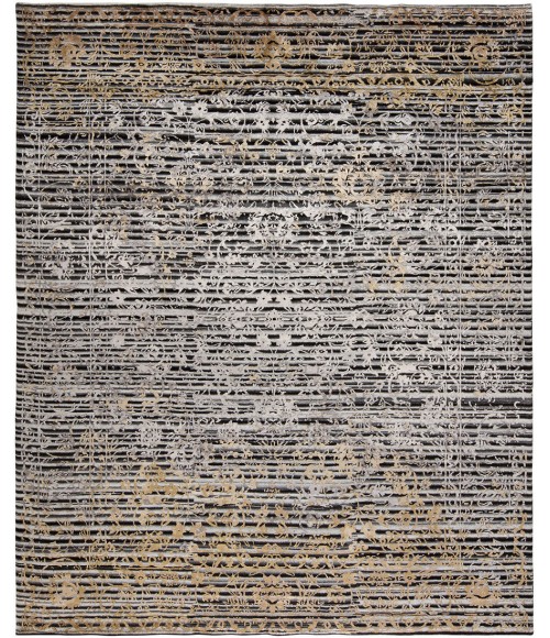 Harounian Celest Black - Silver CL-14 8 ft. X 10 ft. Rectangle Rug