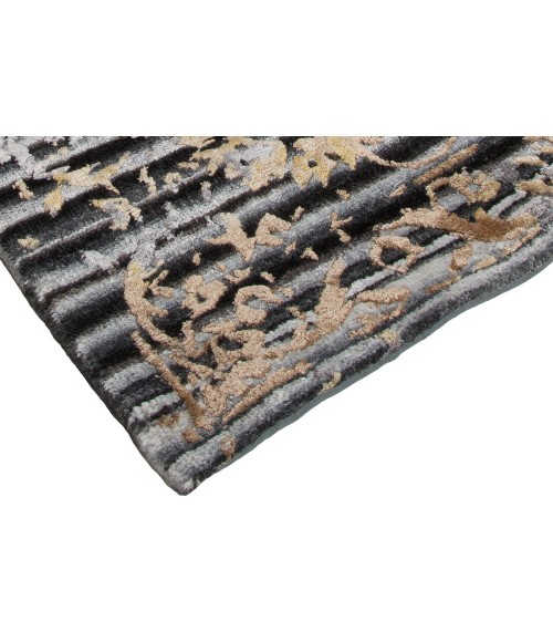 Harounian Celest Black - Silver CL-14 8 ft. X 10 ft. Rectangle Rug