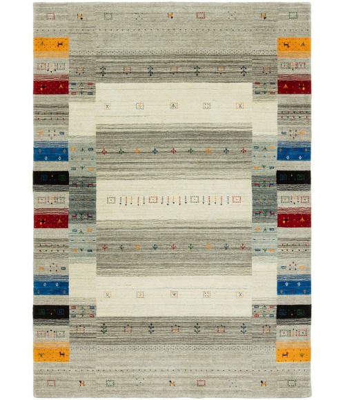 Harounian Folk Grey - Multi FL-1126 8 ft. X 10 ft. Rectangle Rug