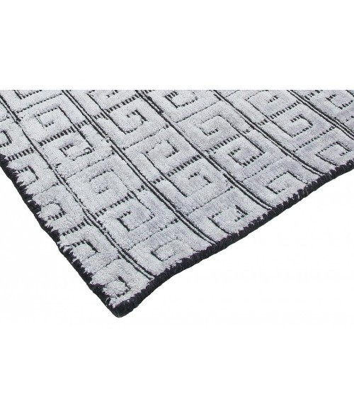 Harounian Latitude Black - Silver LA-3078 6 ft. X 9 ft. Rectangle Rug