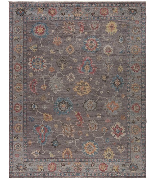 Harounian Majestic Oushak Plum-Grey MAJ-103 6 ft. X 9 ft. Rectangle Rug