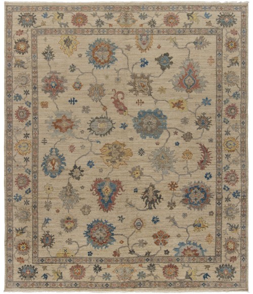 Harounian Majestic Oushak Ivory-Ivory MAJ-107 8 ft. X 10 ft. Rectangle Rug