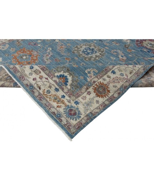 Harounian Majestic Oushak Blue-Ivory Rug MAJ-104 2'6"x10' - Rugs Town Harounian Majestic Oushak Blue-Ivory MAJ-104 2 ft. 6 in. X 10 ft. Rectangle Rug