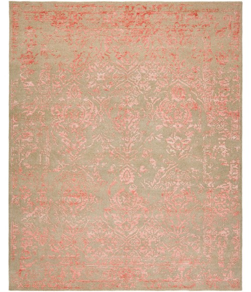 Harounian Mystique Grey - Pink MY-6048 9 ft. X 12 ft. Rectangle Rug