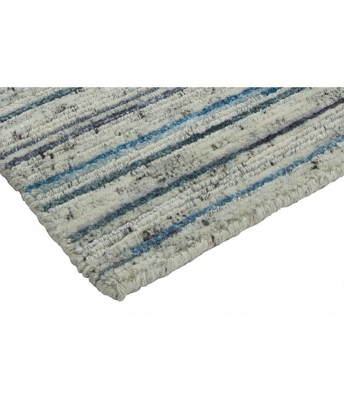 Harounian Nature Blue NA-10B 2 ft. 6 in. X 10 ft. Rectangle Rug