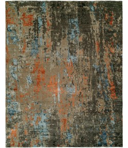 Harounian Rosewood Grey - Rust RO-1429 9 ft. X 12 ft. Rectangle Rug