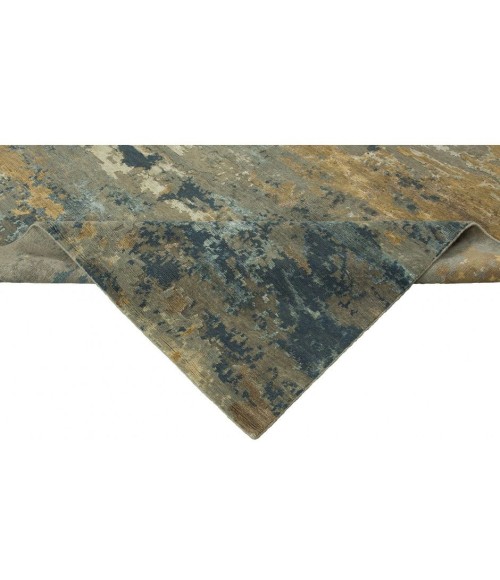 Harounian Rosewood Blue - Gold Rug RO-1427 10'x14' - Rugs Town Harounian Rosewood Blue - Gold RO-1427 10 ft. X 14 ft. Rectangle Rug