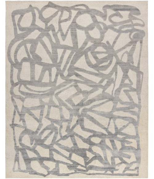Harounian Spiral Ivory-Grey SP-01 9 ft. X 12 ft. Rectangle Rug