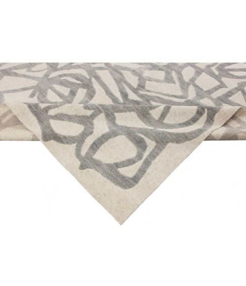 Harounian Spiral Ivory-Grey Rug SP-01 9'x12' - Rugs Town Harounian Spiral Ivory-Grey SP-01 9 ft. X 12 ft. Rectangle Rug