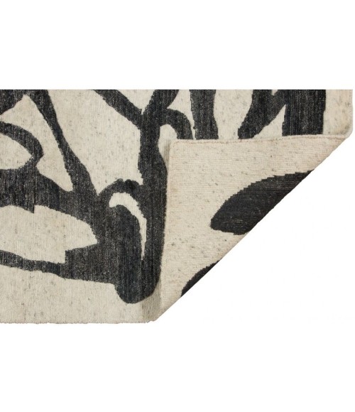 Harounian Spiral Ivory-Black Rug SP-03 6'x9' - Rugs Town Harounian Spiral Ivory-Black SP-03 6 ft. X 9 ft. Rectangle Rug