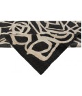 Harounian Spiral Black-White Rug SP-04 9'x12' - Rugs Town Harounian Spiral Black-White SP-04 9 ft. X 12 ft. Rectangle Rug