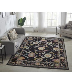 Harounian Splendid Black - Mutli INA003 9 ft. X 12 ft. Rectangle Rug