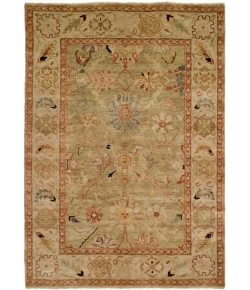 Harounian Peshawar P6 Green Area Rug 10'0 X 14'0 Rectangular