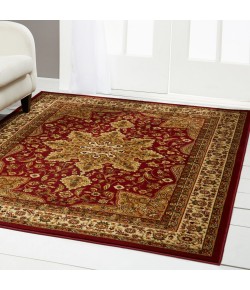 Home Dynamix Royalty Ursa Red Area Rug 5 ft. 2 Round