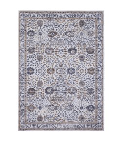 Home Dynamix Kenmare Celeste Gray-Yellow Area Rug 5 ft. 3 X 7 ft. 2 Rectangle