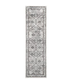 Home Dynamix Kenmare Celeste Gray-Purple Area Rug 2 ft. 2 X 7 ft. 2 Rectangle