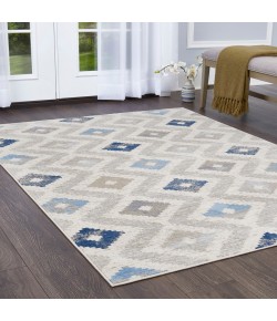 Home Dynamix Melrose Maritza Ivory Blue Area Rug 7 ft. 10 in. X 10 ft. 2 in. Rectangle