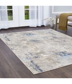 Home Dynamix Melrose Lorenzo Gray-Blue Area Rug 6 ft. 6 in. X 9 ft. 6 in. Rectangle