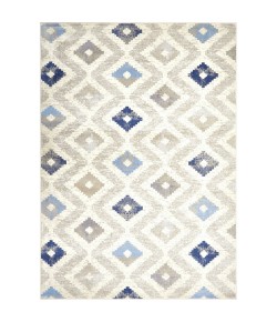 Home Dynamix Melrose Maritza Ivory Blue Area Rug 5 ft. 2 in. X 7 ft. 2 in. Rectangle