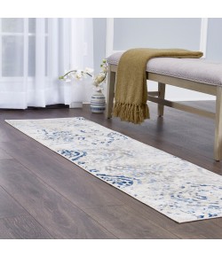 Home Dynamix Melrose Audrey Ivory Blue Area Rug 1 ft. 6 in. X 2 ft. 6 in. Rectangle