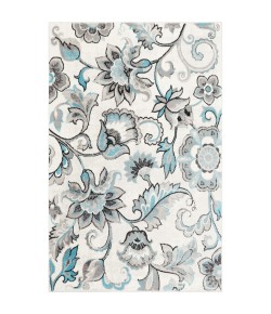 Home Dynamix Boho Odesa Ivory-Blue Area Rug 9 ft. 2 in. X 12 ft. 5 in. Rectangle