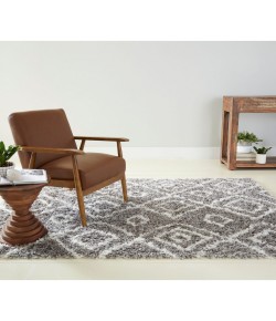 Home Dynamix Cambridge Brooks Gray-Ivory Area Rug 3 ft. 9 in. X 5 ft. 4 in. Rectangle