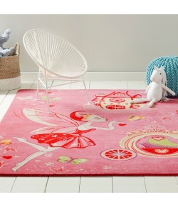 Home Dynamix Playground Fairy Princess Pink Area Rug 6 ft. 6 in. X 9 ft. 10 in. Rectangle