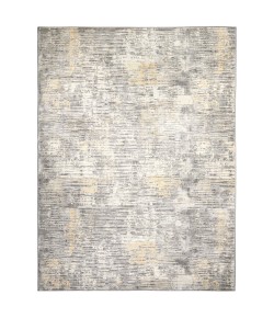 Home Dynamix Melrose Lorenzo Gray-Mustard Area Rug 5 ft. 2 in. X 7 ft. 2 in. Rectangle