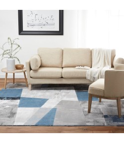 Home Dynamix Catalina Bismark Gray-Blue Area Rug 5 ft. 3 in. X 7 ft. 2 in. Rectangle