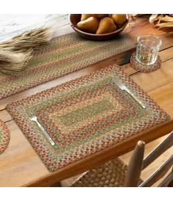 Homespice Decor Jute Braided Accessories Azalea Multi 572141 11 in. X 36 in. Rect Rug