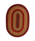 Homespice Jute Braided Red Rug