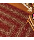 Home Spice Jute Braided Rug Red Rug 514677 5 ft. X 8 ft. Rect - Rugs Town Home Spice Jute Braided Rug Red 514677 5 ft. X 8 ft. Rect Rug