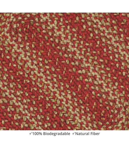 Home Spice Jute Braided Rug Red Rug 514677 5 ft. X 8 ft. Rect - Rugs Town Home Spice Jute Braided Rug Red 514677 5 ft. X 8 ft. Rect Rug