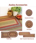 JUTE BRAIDED RUG Homespice Jute Braided Red Rug