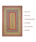 Homespice Jute Braided Red Rug