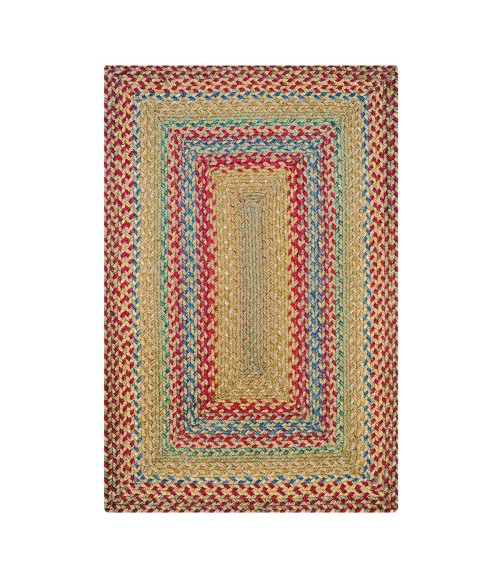 Homespice Jute Braided Red Rug