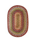 JUTE BRAIDED RUG Homespice Jute Braided Red Rug