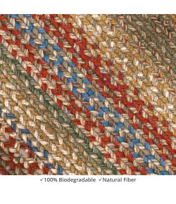 Homespice Decor Jute Braided 565143 Area Rug 10 in. X 10 in. Swatch