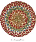Home Spice Jute Braided Accessories Multi Rug 240021PS 8 in. Set of 3 Round - Rugs Town Home Spice Jute Braided Accessories Multi 240021PS 8 in. Set of 3 Round Rug